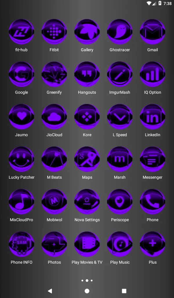 Purple Icon Pack Style 2 screenshot