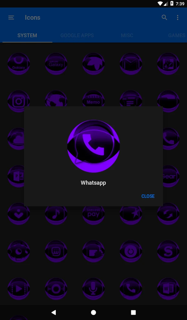 Purple Icon Pack Style 2 screenshot
