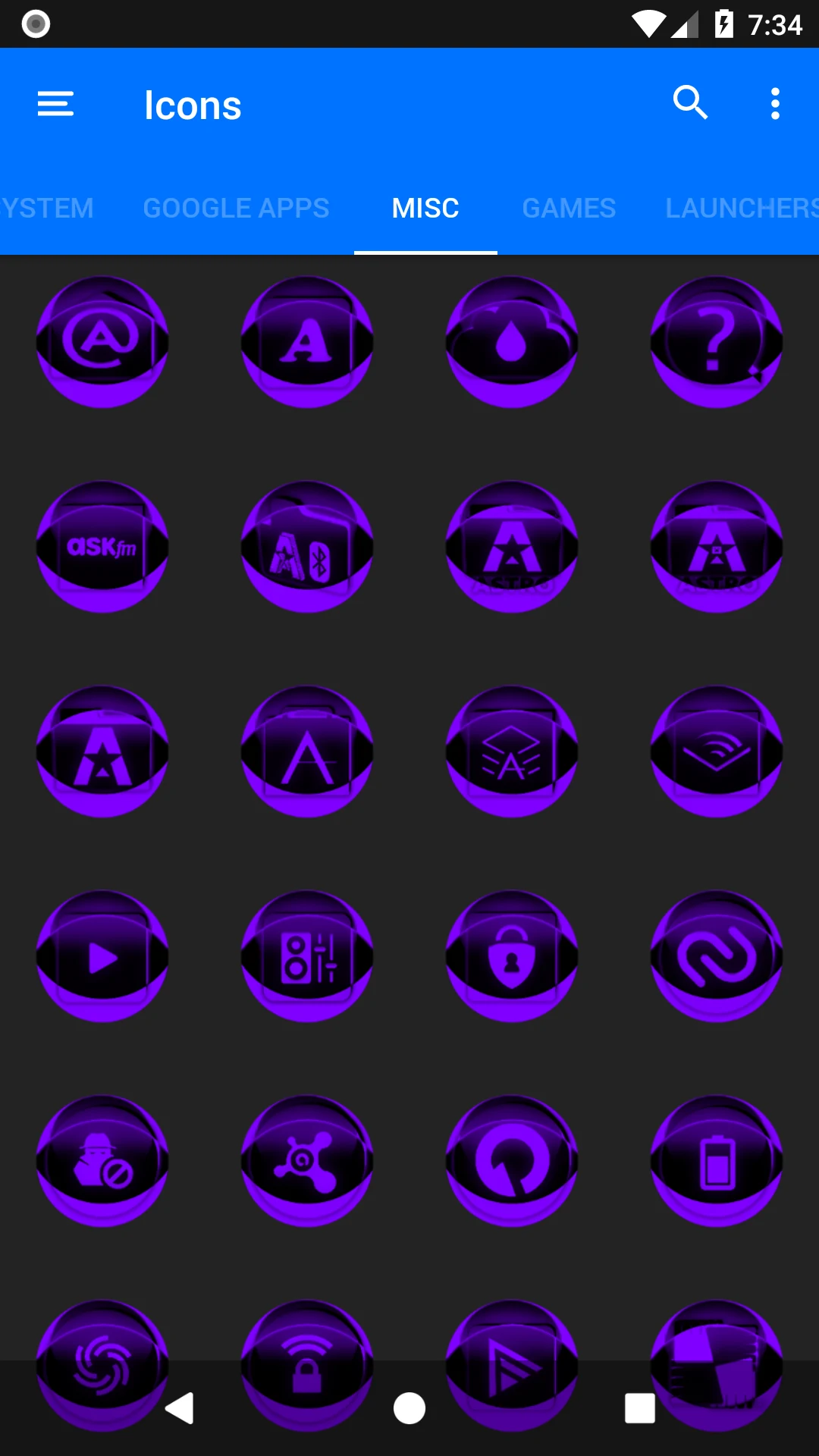 Purple Icon Pack Style 2 screenshot
