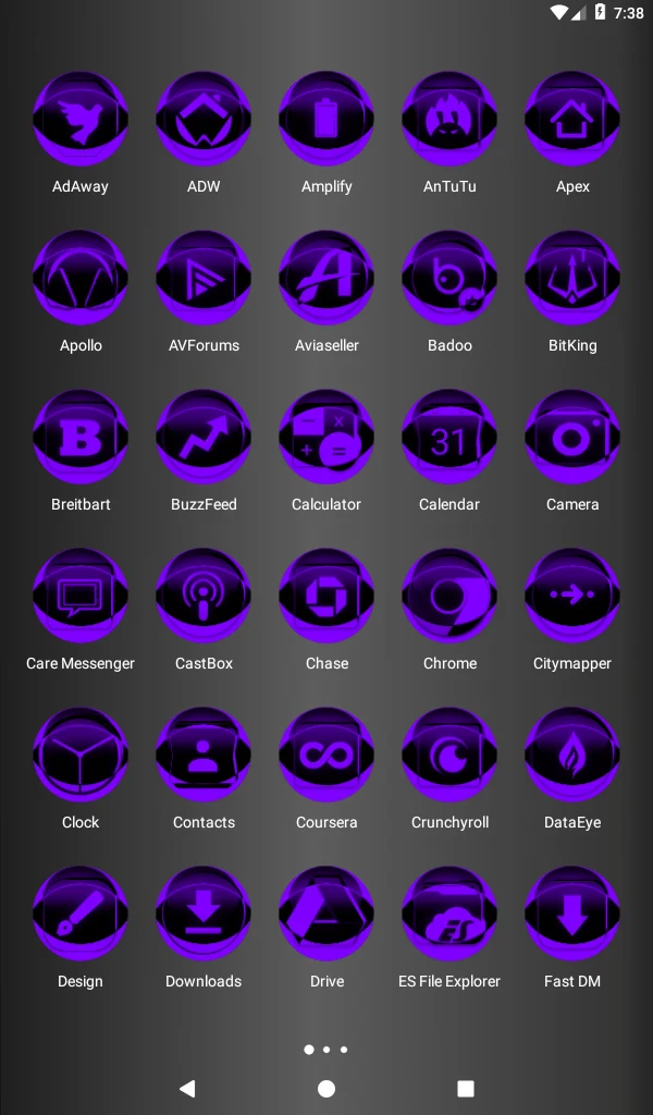 Purple Icon Pack Style 2 screenshot